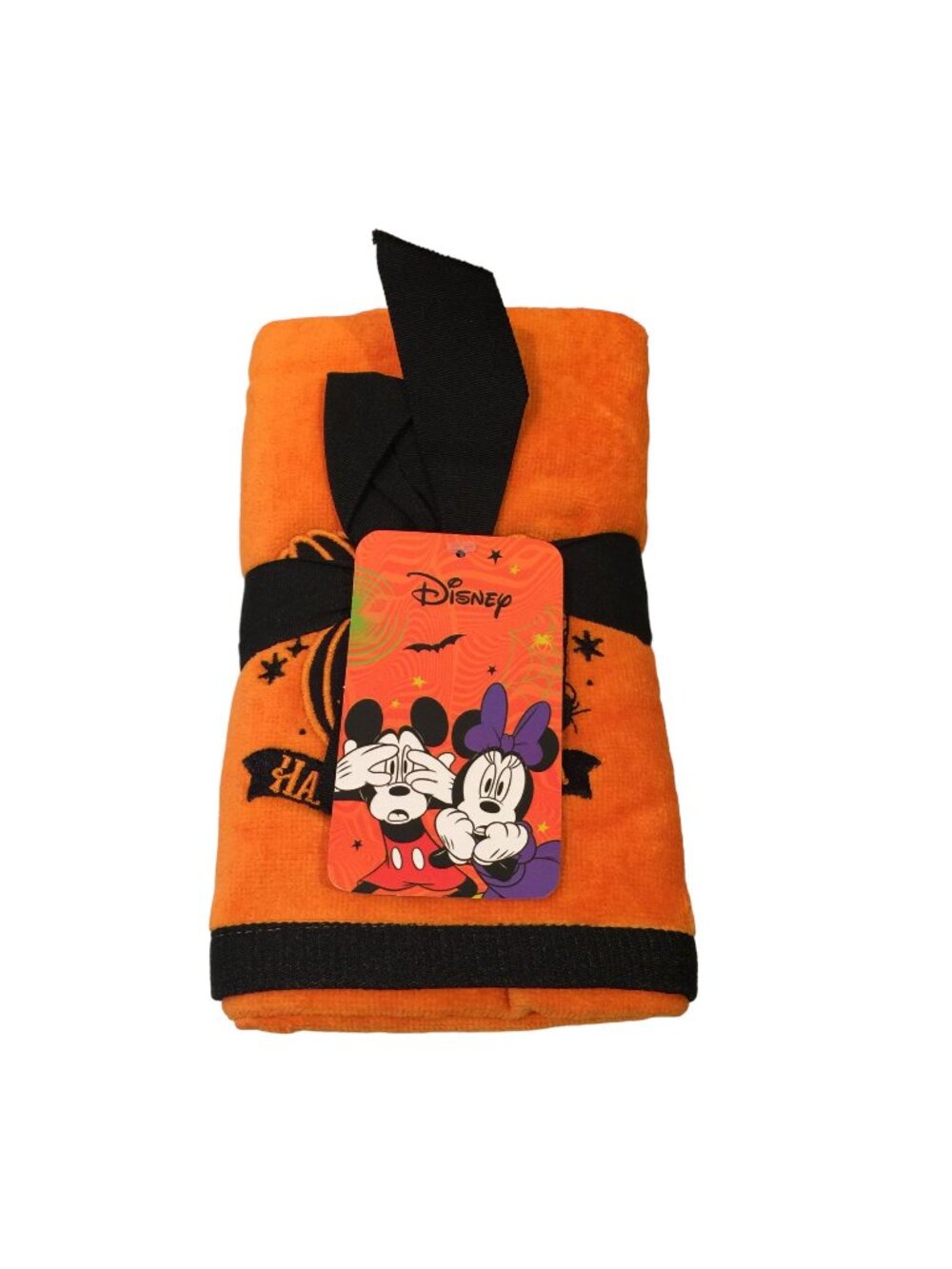 Disney Happy Halloween Mickey Mouse Jack O Lantern Hand Towel Set 16" x 28"